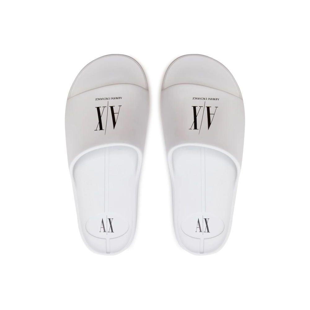 Armani Exchange White Polyethylene Sandal Armani Exchange Light Gray