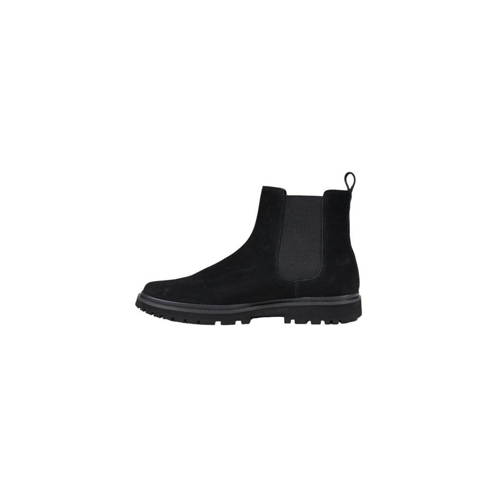 Calvin Klein Jeans Black Suede Leather Boot Calvin Klein Jeans Black