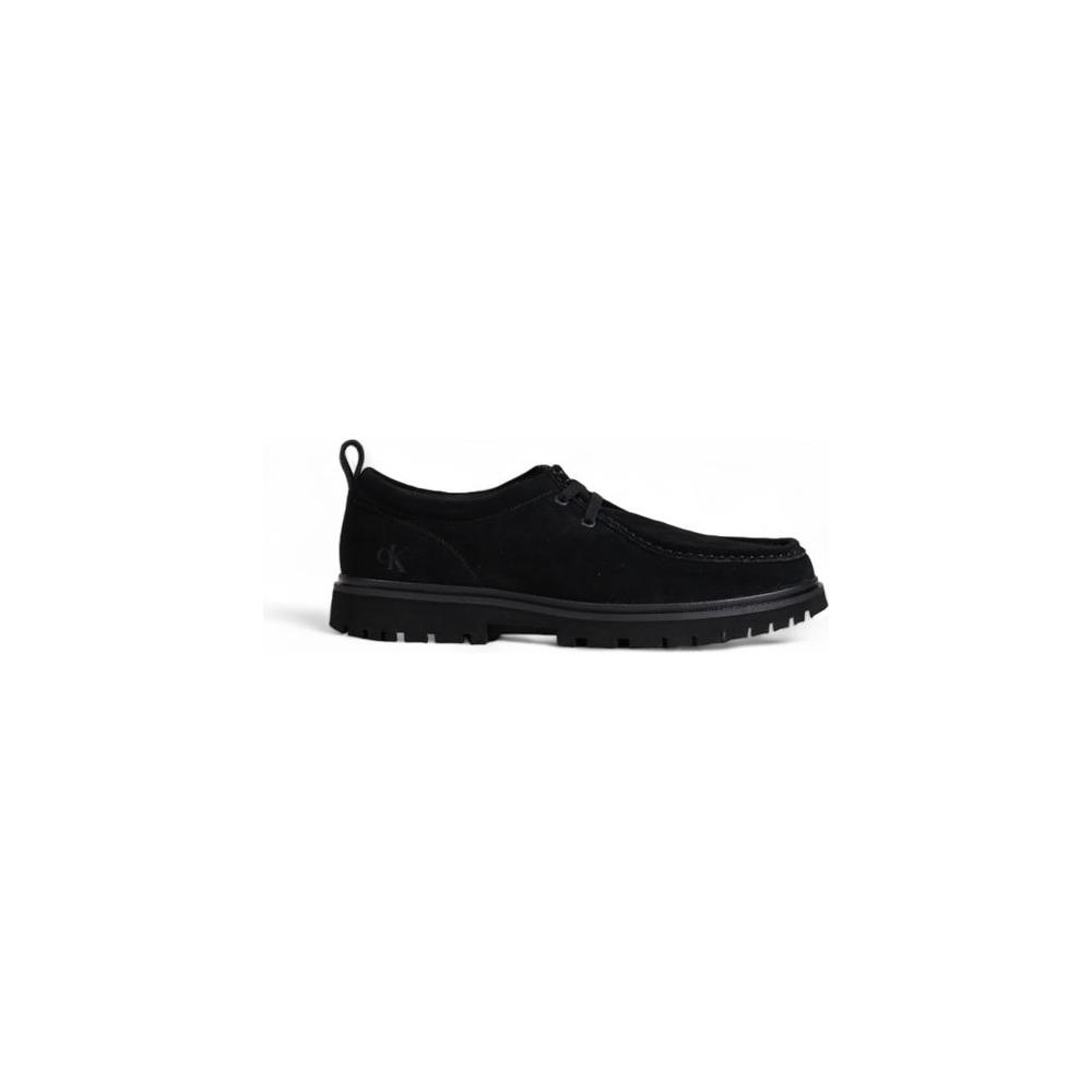 Calvin Klein Black Suede Leather Casual Calvin Klein Black