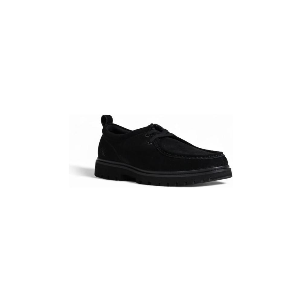Calvin Klein Black Suede Leather Casual Calvin Klein Black