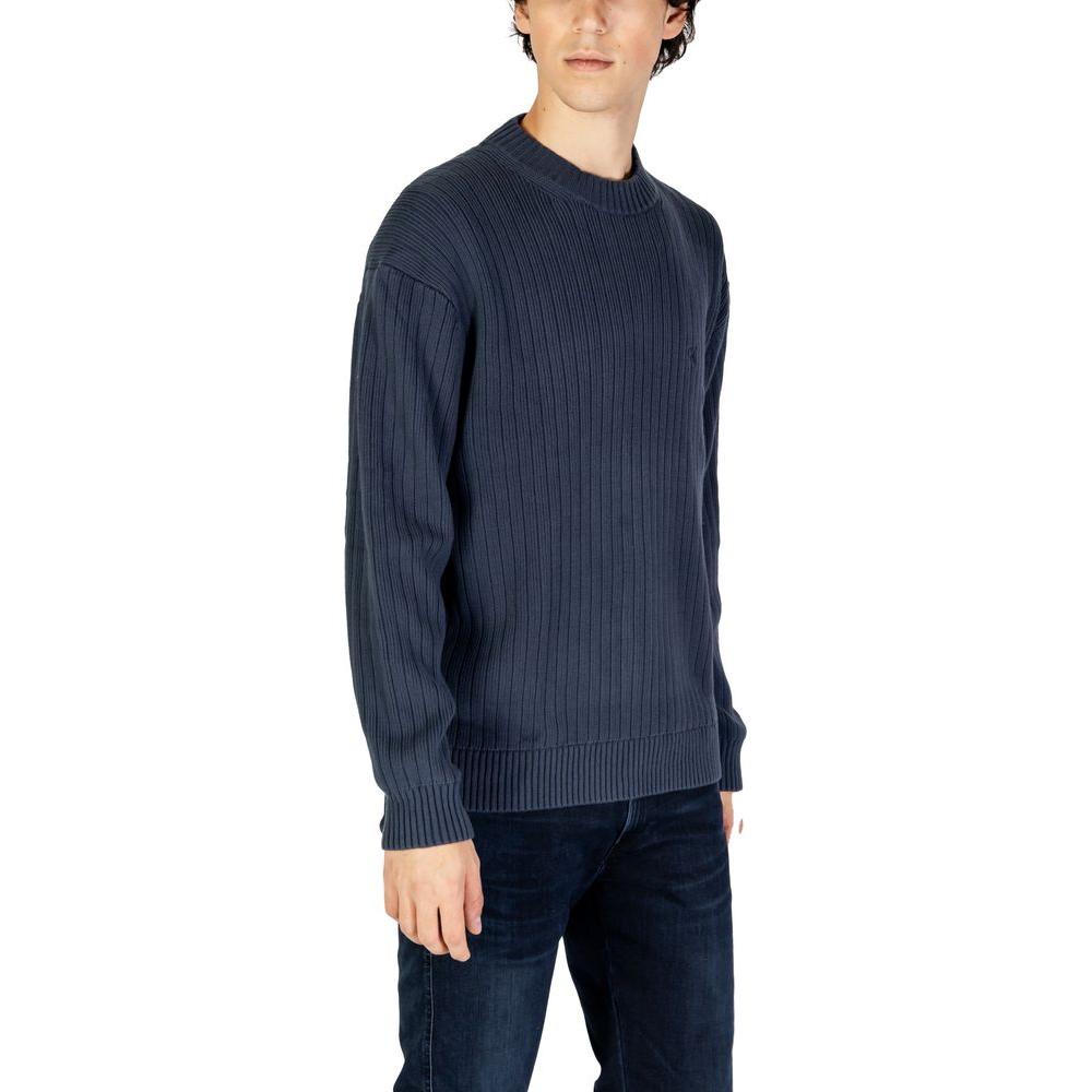 Calvin Klein Jeans Blue Cotton Sweater Calvin Klein Jeans Dark Slate Gray