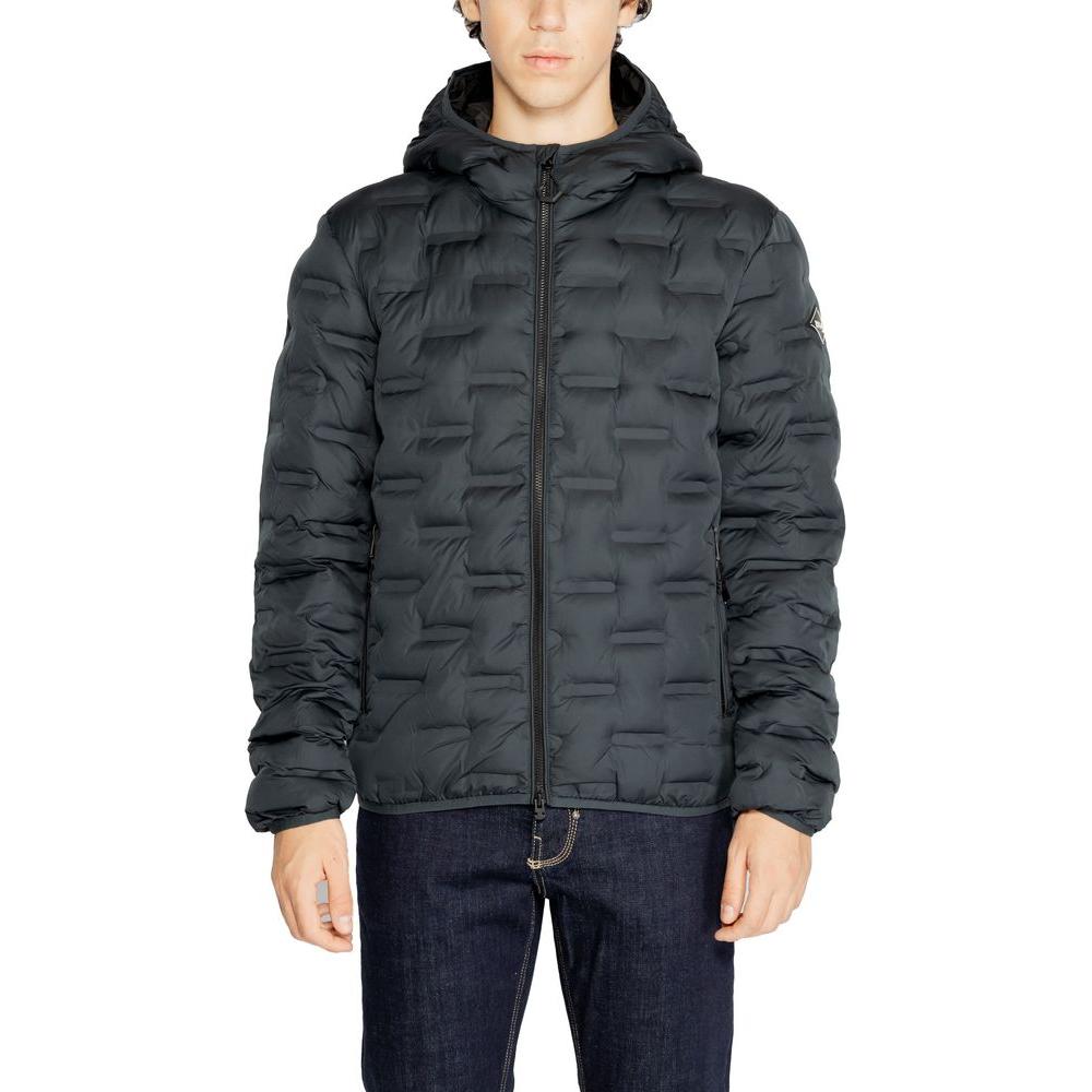 Replay Blue Polyester Jacket Replay Dark Slate Gray