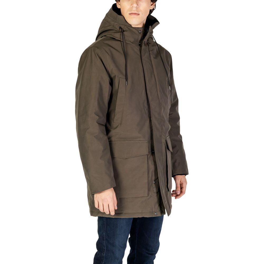 Replay Green Polyamide Jacket Replay Dark Slate Gray