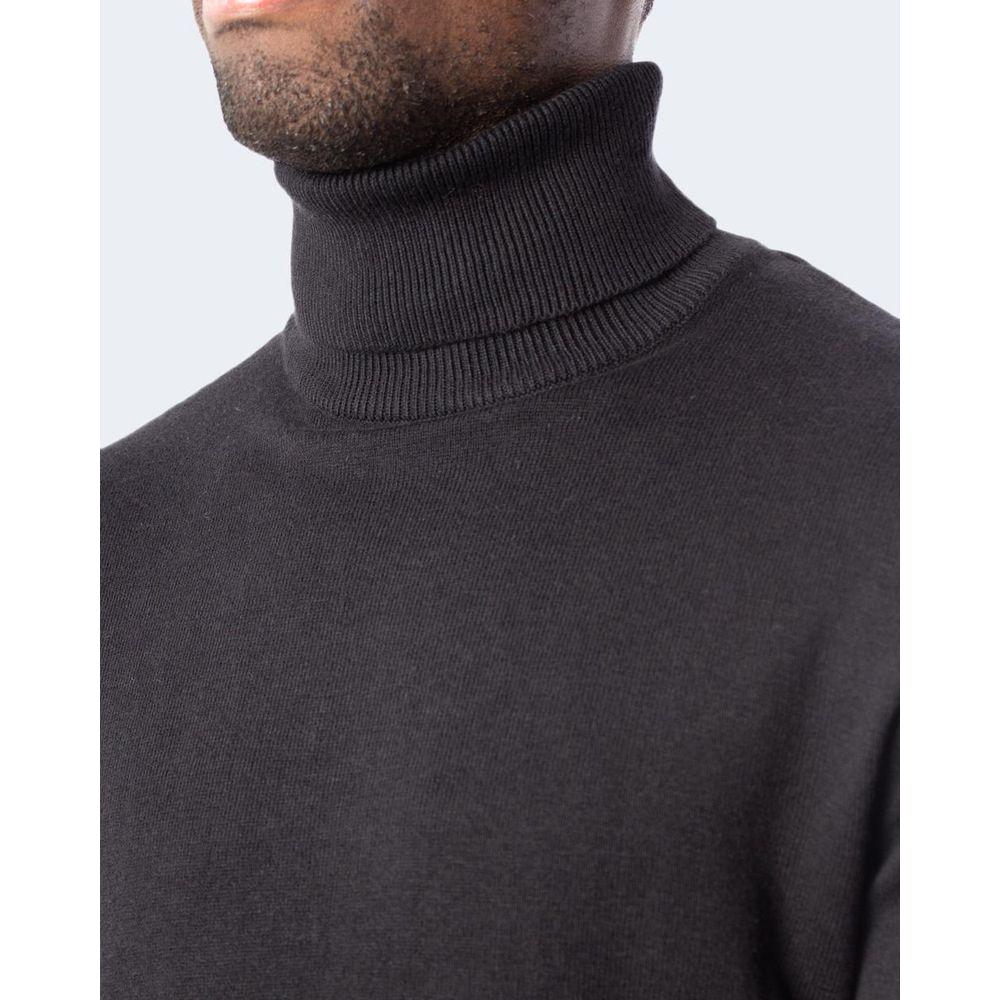 Jack Jones Black Cotton Sweater Jack Jones Dark Slate Gray