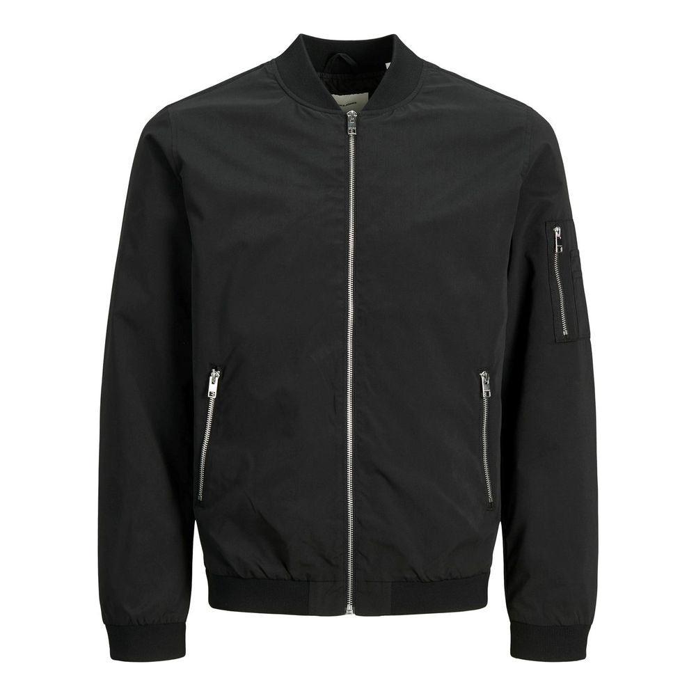Jack Jones Black Polyester Jacket Jack Jones Dark Slate Gray