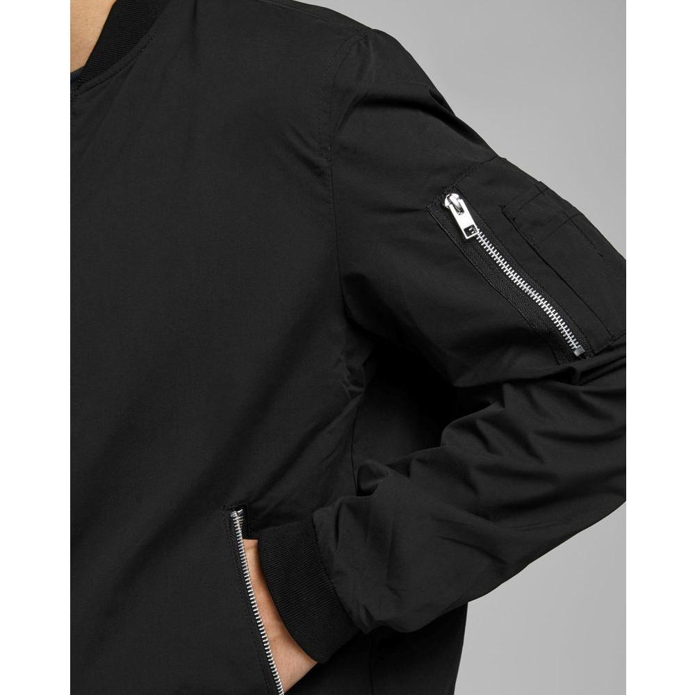 Jack Jones Black Polyester Jacket Jack Jones Black