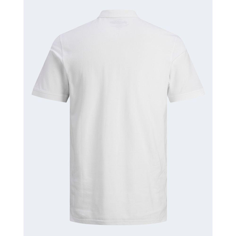 Jack Jones White Cotton Polo Shirt Jack Jones Lavender