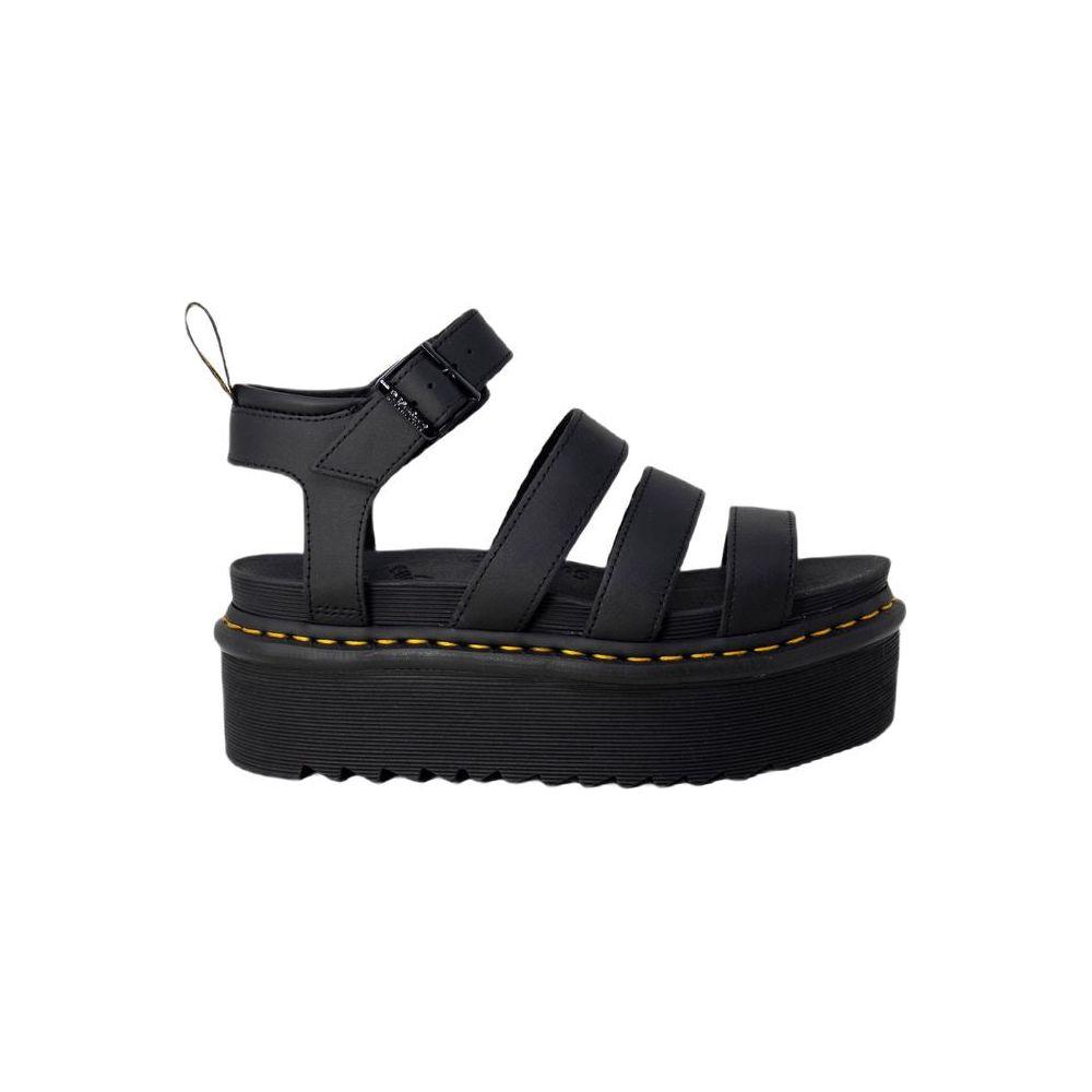 Dr. Martens Black Leather Flat Shoe Dr. Martens Dark Slate Gray