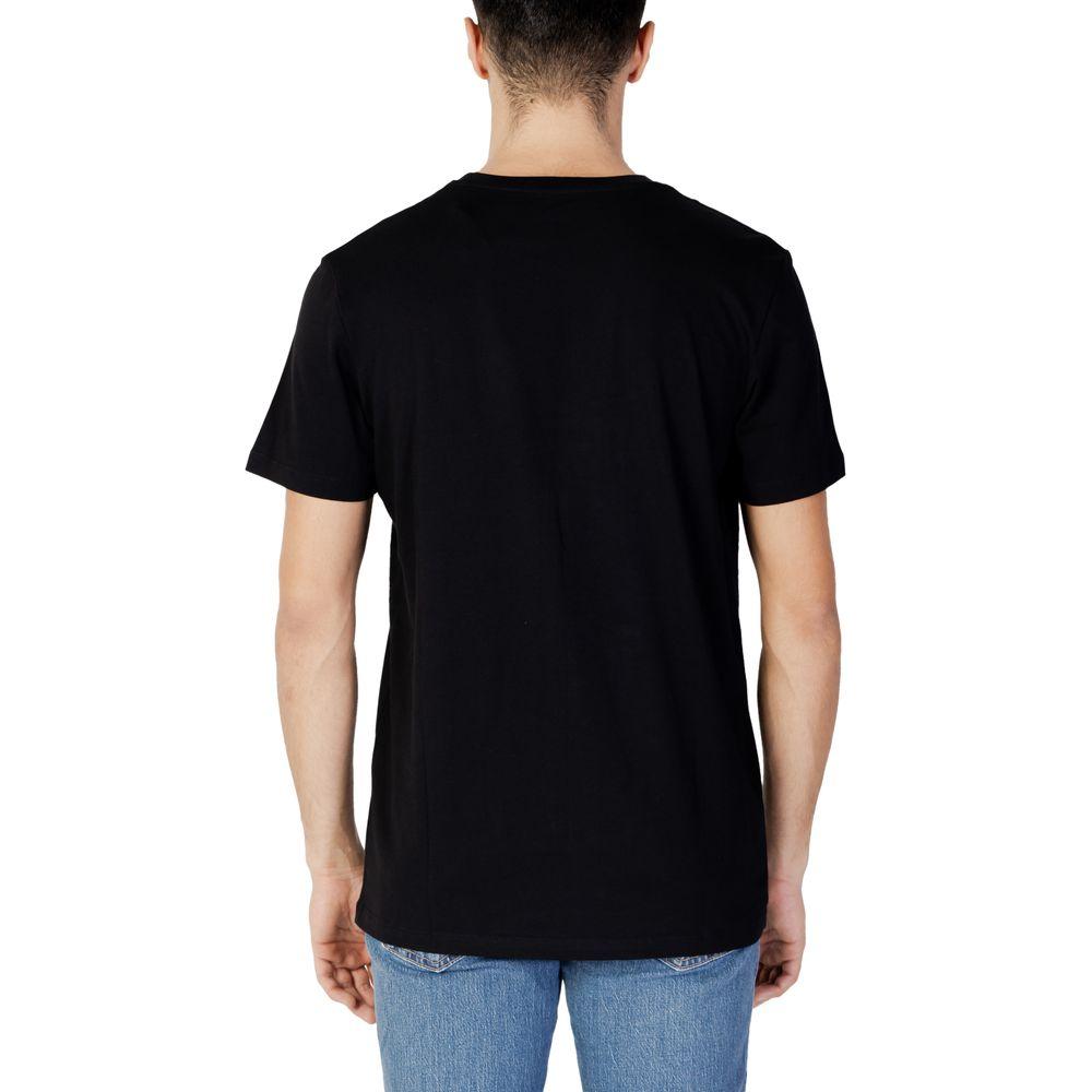 Jack Jones Black Cotton T-Shirt Jack Jones Tan