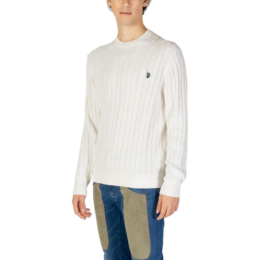 U.S. POLO ASSN. White Cotton Sweater U.S. POLO ASSN. Antique White