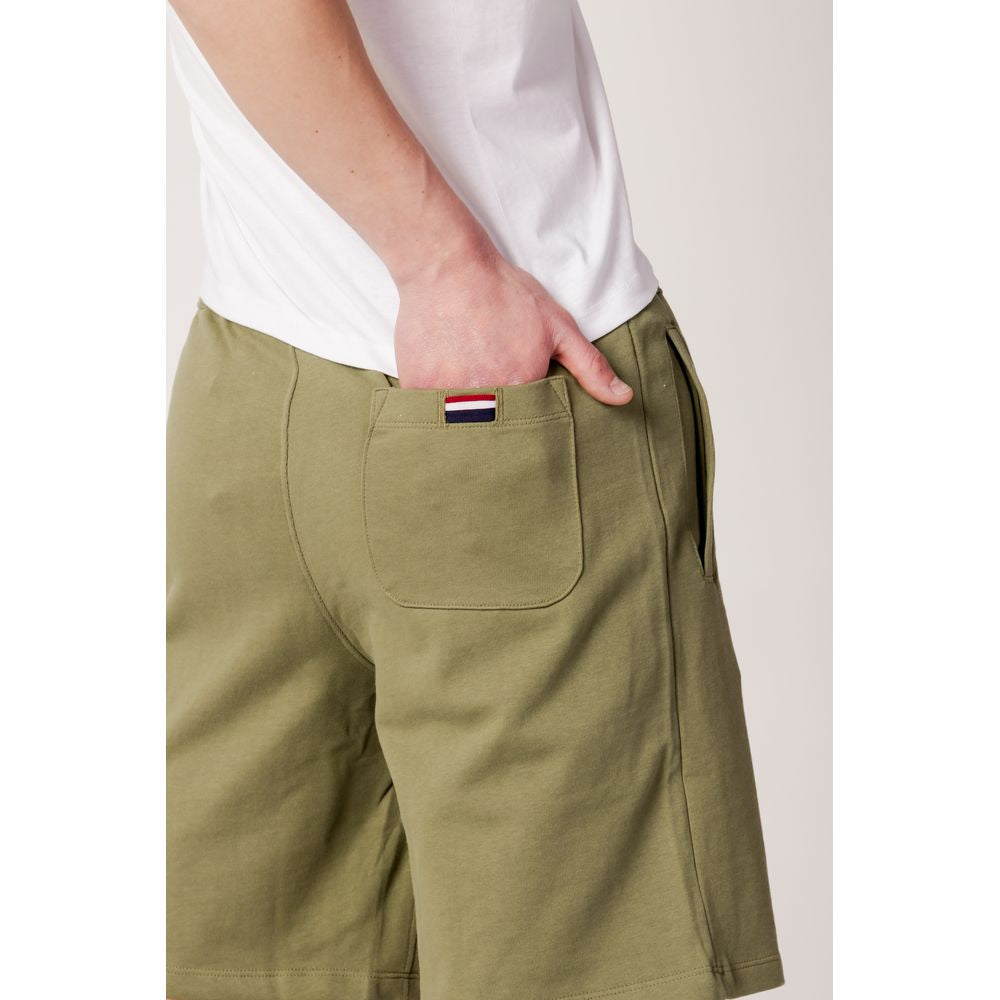 U.S. POLO ASSN. Men's Green Bermuda Shorts, 100% Cotton, Spring/Summer Collection