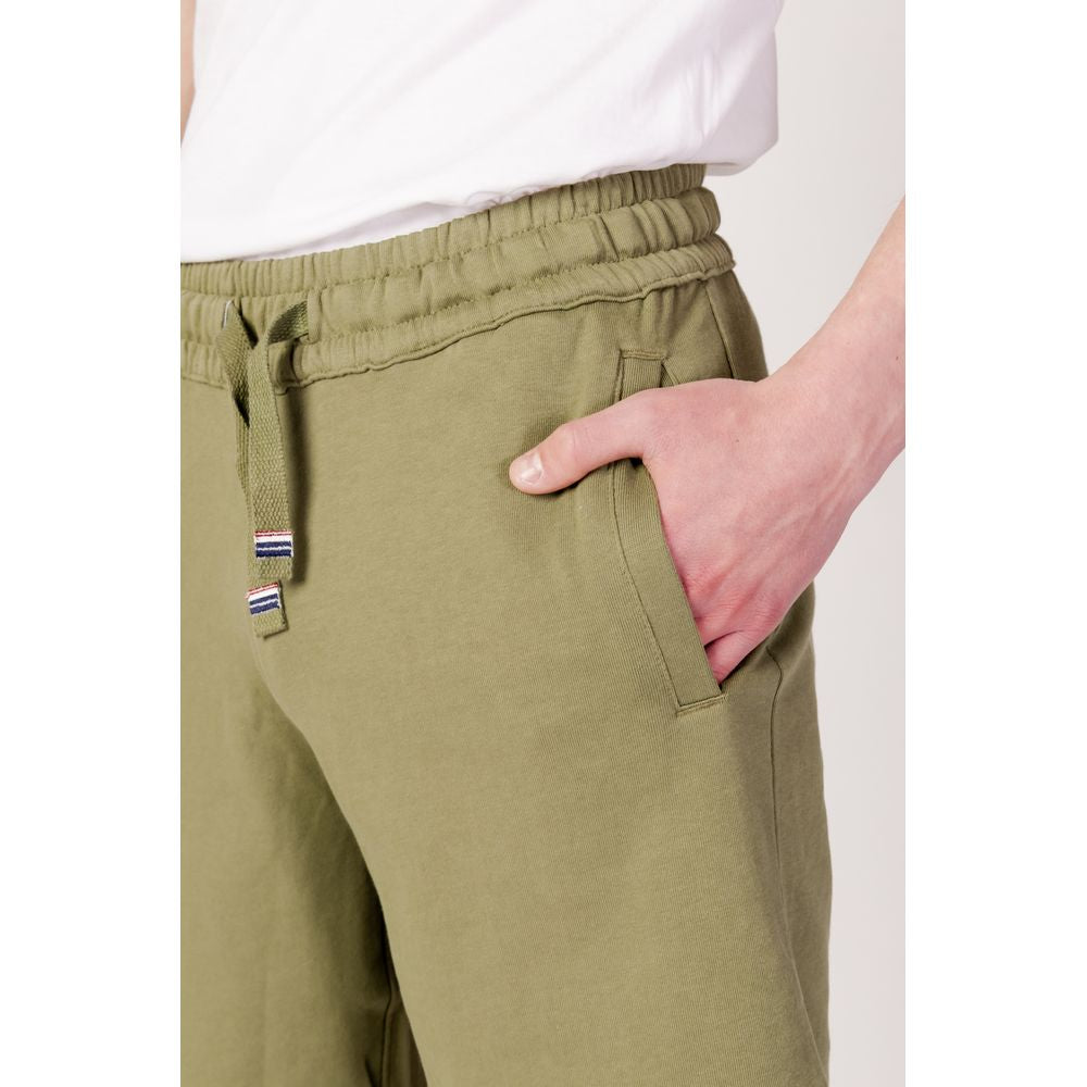 U.S. POLO ASSN. Men's Bermuda Green Cotton Shorts, Spring/Summer Collection, 100% Cotton, Stylish and Comfortable.