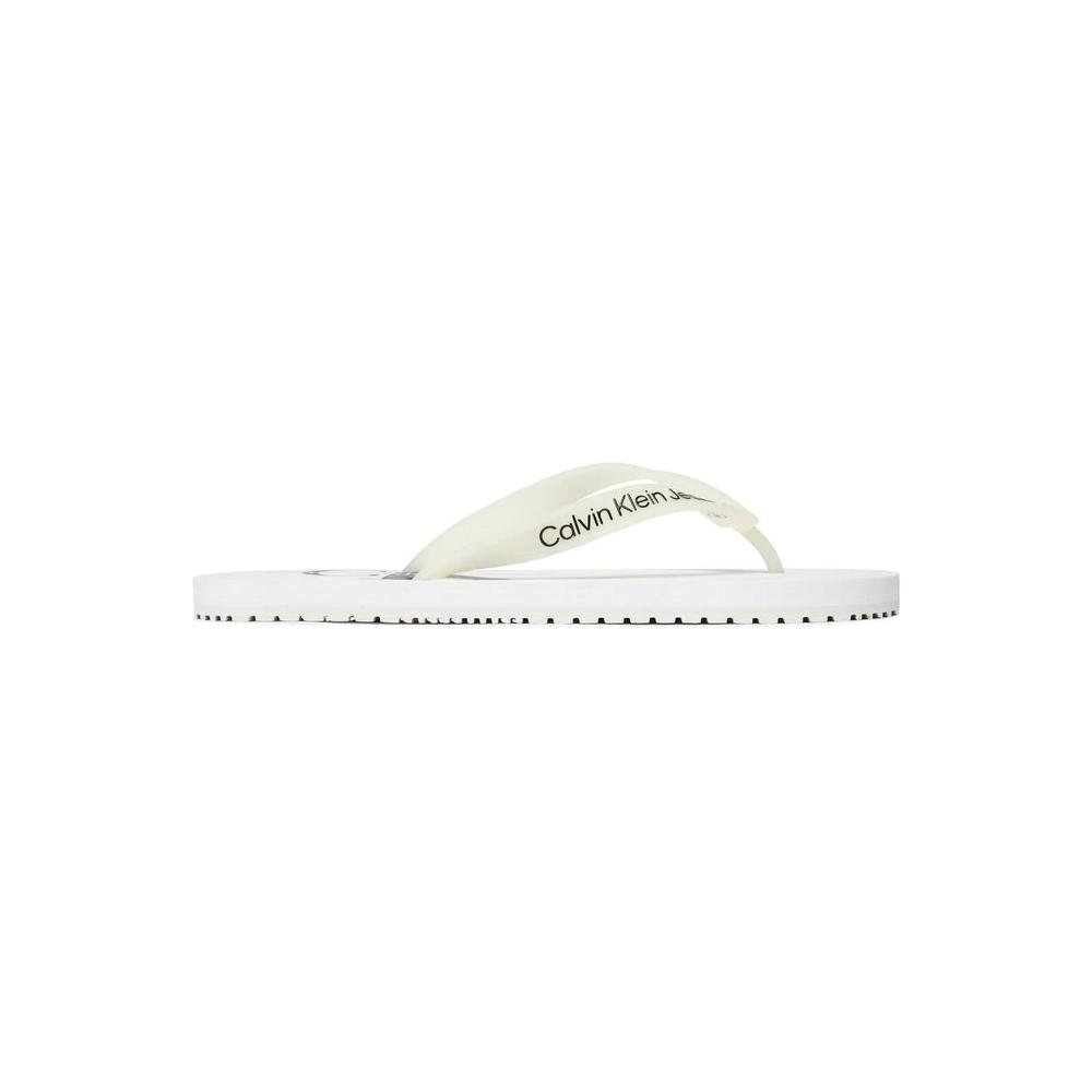 Calvin Klein Jeans White Polyethylene Sandal Calvin Klein Jeans Beige