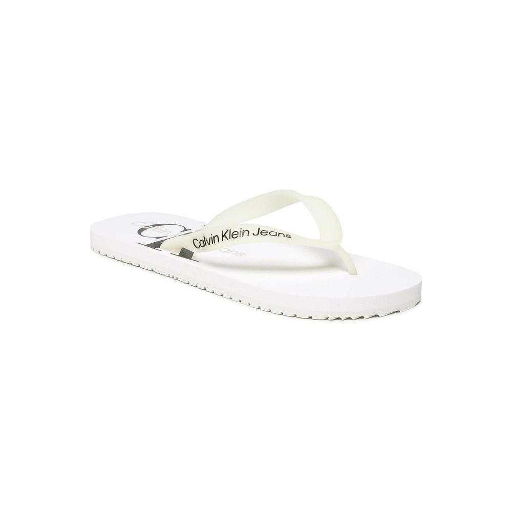 Calvin Klein Jeans White Polyethylene Sandal Calvin Klein Jeans White Smoke