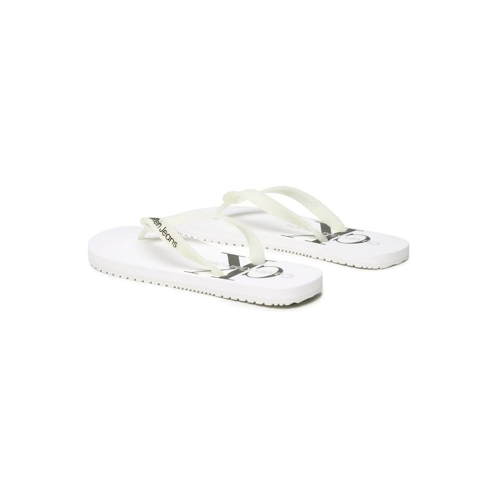 Calvin Klein Jeans White Polyethylene Sandal Calvin Klein Jeans White Smoke