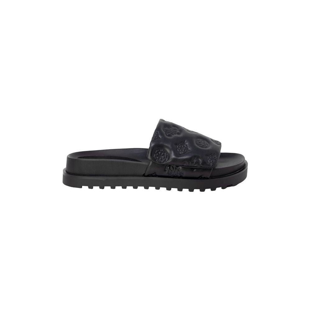 Guess Black Synthetic Sandal Guess Dark Slate Gray