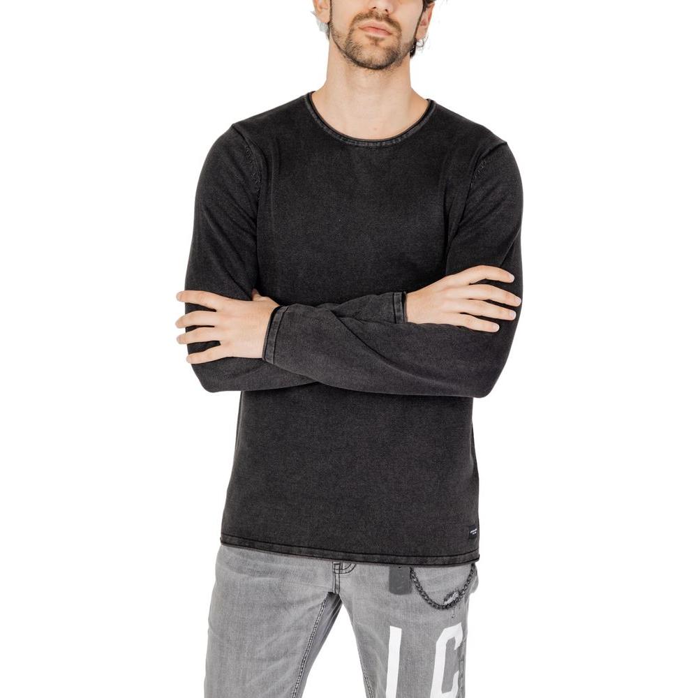 Jack Jones Black Cotton T-Shirt Jack Jones Tan