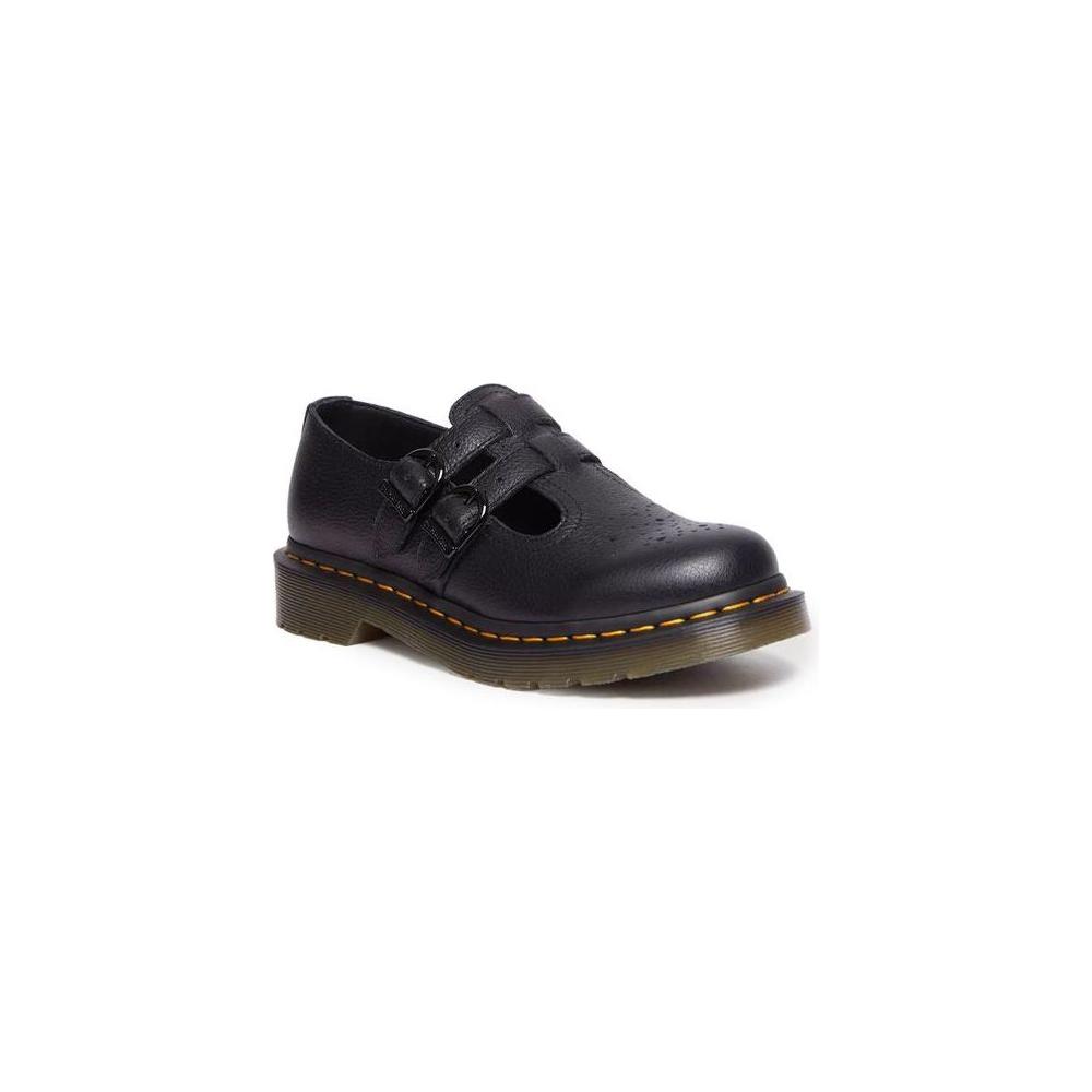 Dr. Martens Black Leather Flat Shoe Dr. Martens Dark Slate Gray