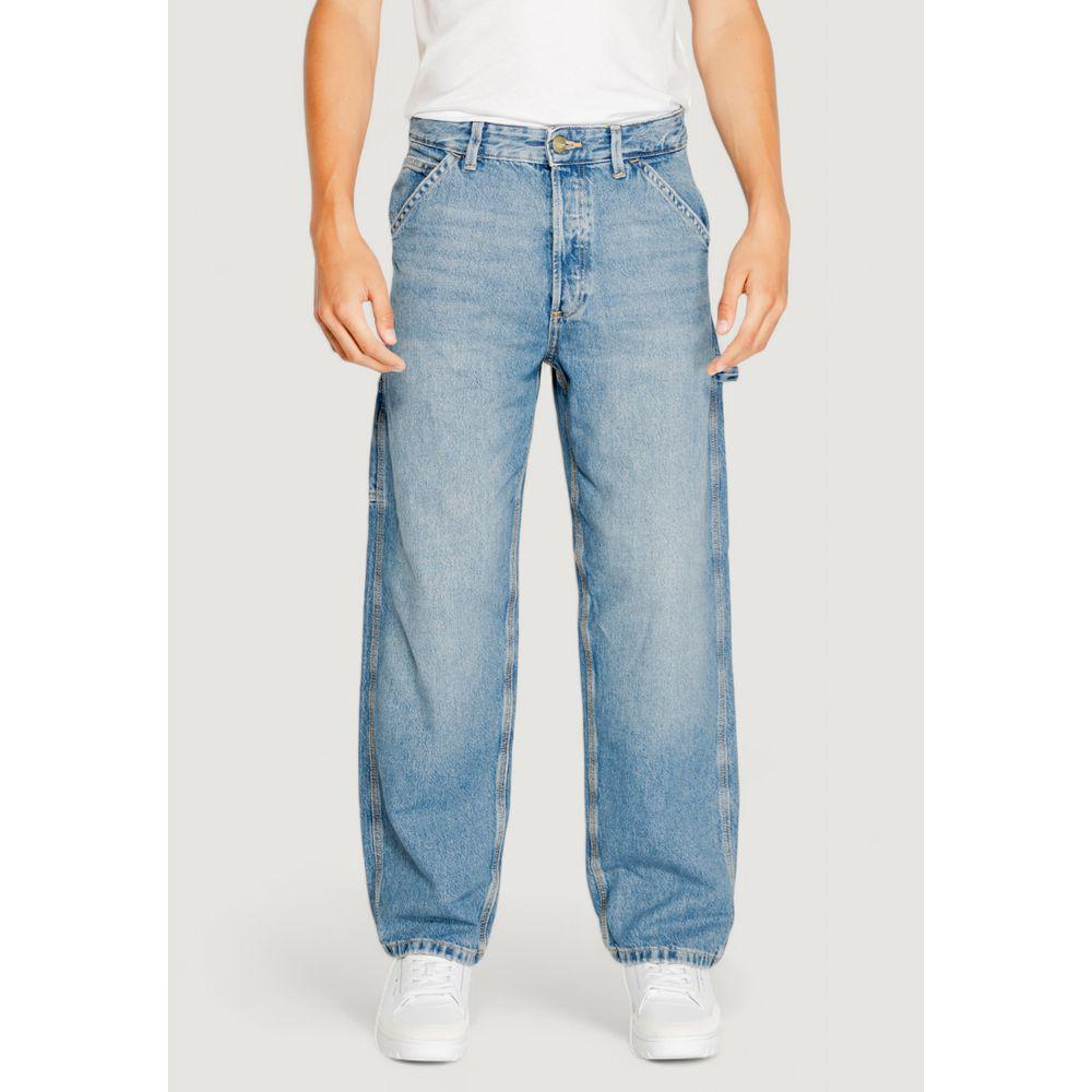 Jack Jones Blue Cotton Jeans & Pant Jack Jones Light Gray