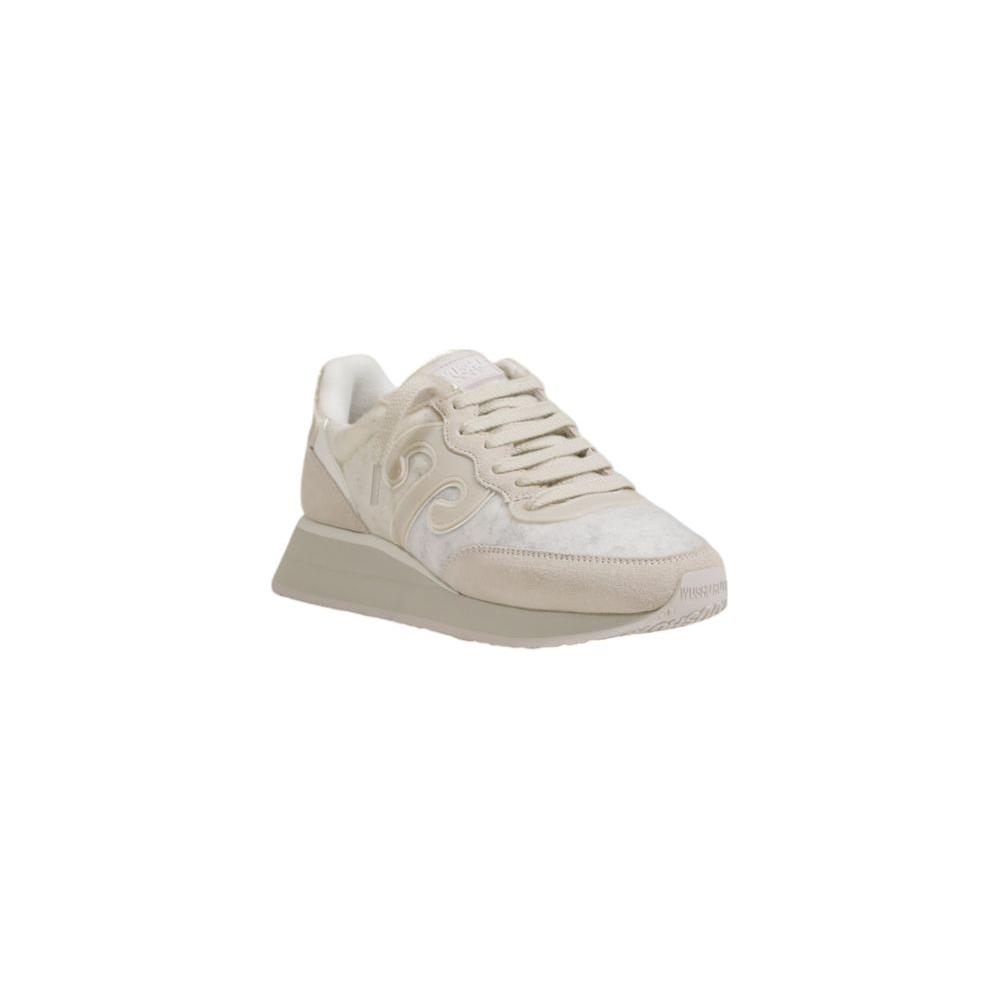 Wushu Cream Wool Sneaker for women, featuring suede and polyurethane composition, designed for style, comfort, and breathability.