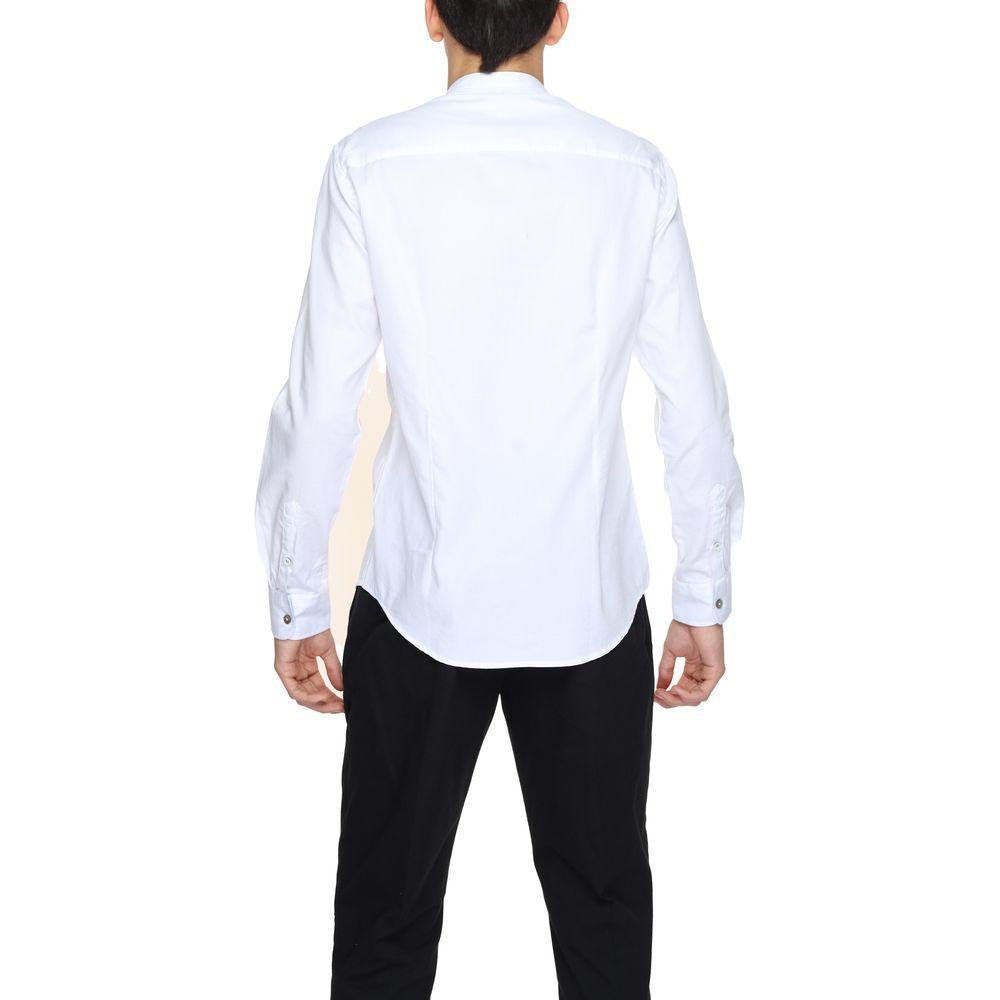 Gianni Lupo White Cotton Shirt Gianni Lupo Lavender