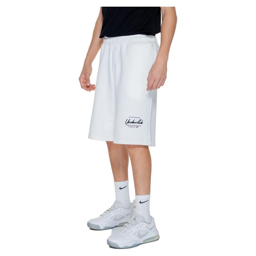 Underclub men's white cotton Bermuda shorts, part of the spring/summer collection, comfortable and stylish for casual wear.