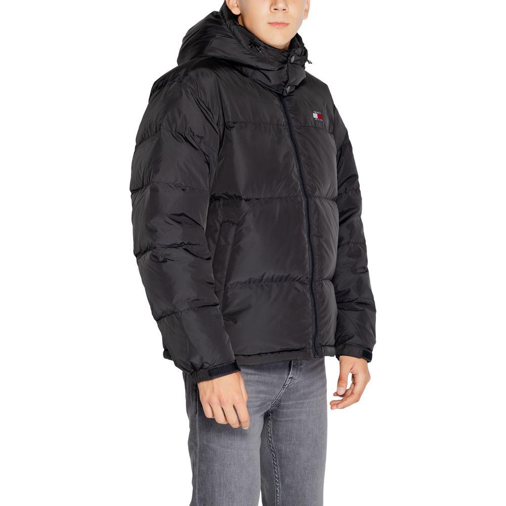 Tommy Hilfiger Jeans Black Recycled Polyester Jacket Tommy Hilfiger Jeans Dark Slate Gray
