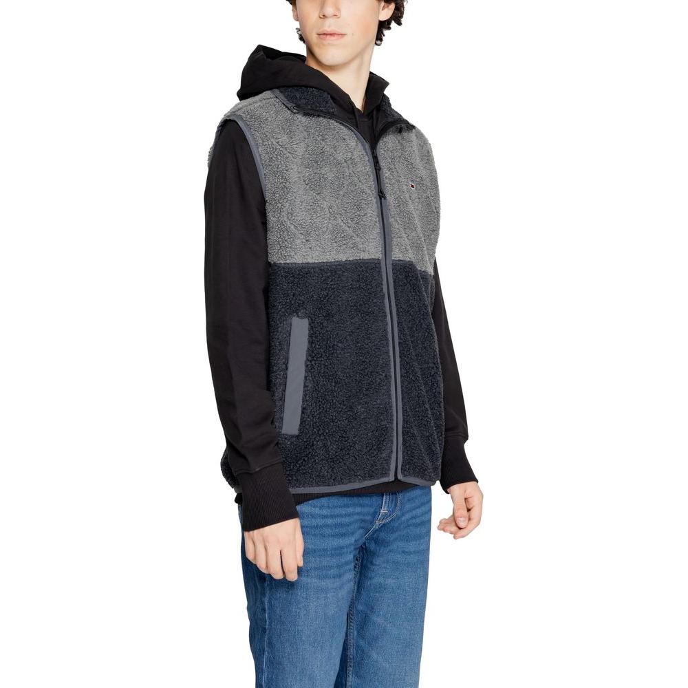 Tommy Hilfiger Jeans Black Recycled Polyester Jacket Tommy Hilfiger Jeans Dark Slate Gray