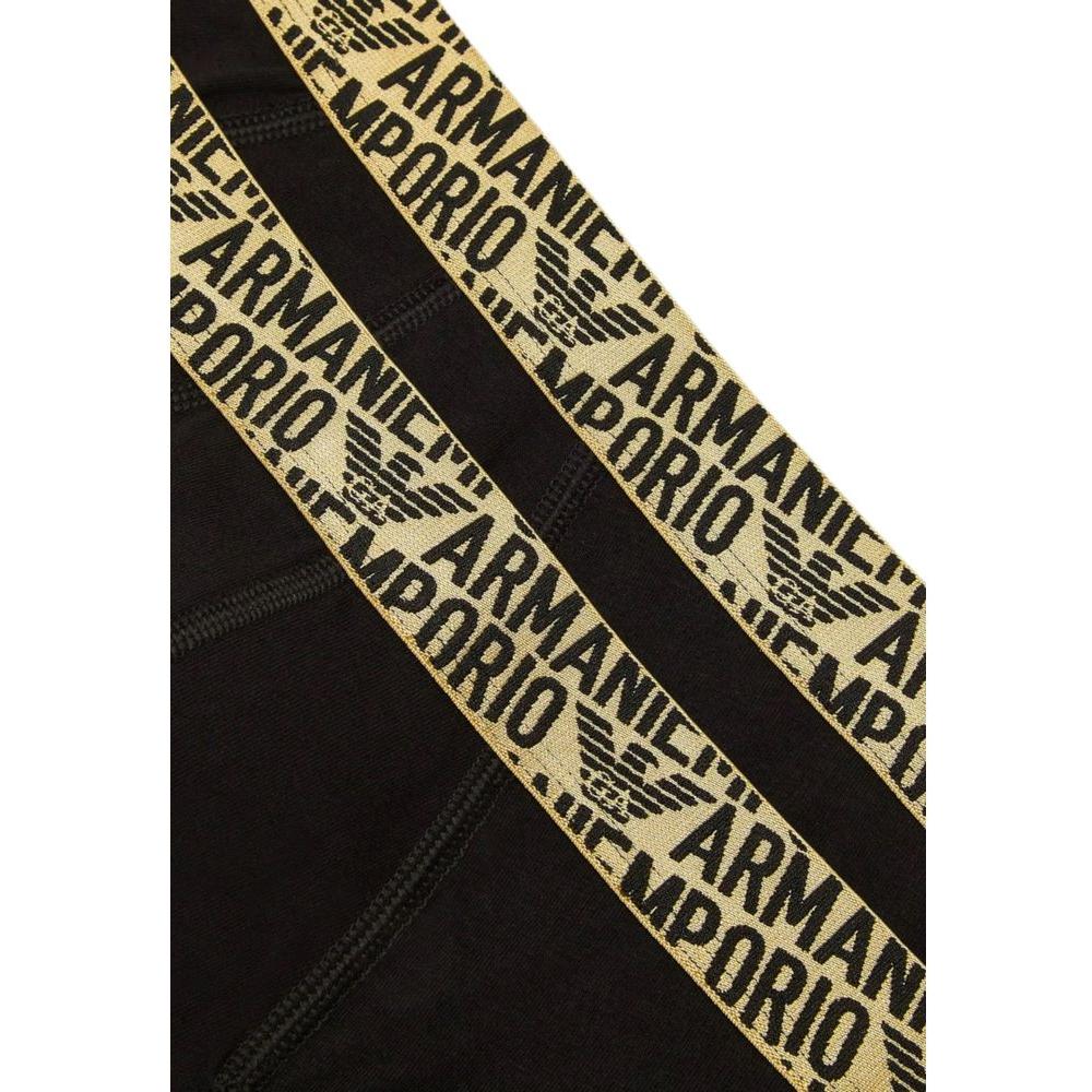 Emporio Armani Bicolor Cotton Briefs with Logo Waistband, 95% Cotton, 5% Elastane, Men's Underwear for Comfort and Style