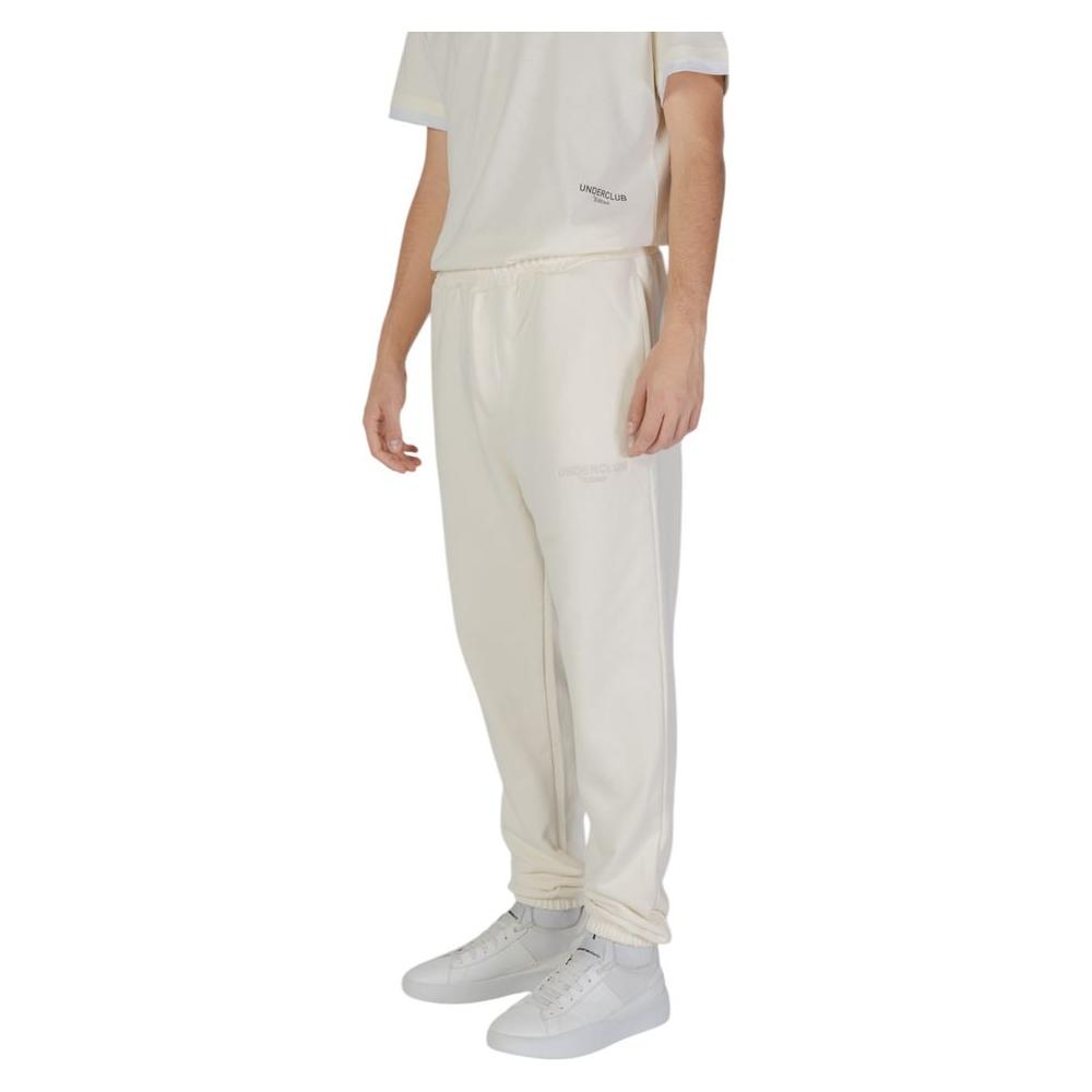 Underclub men's cream cotton pants, fall/winter collection, 100% cotton.