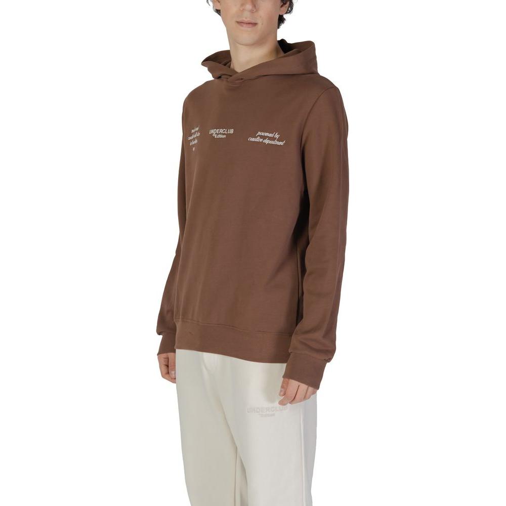 Underclub brown cotton sweater for men, fall/winter collection, 100% cotton, fashionable and comfortable design