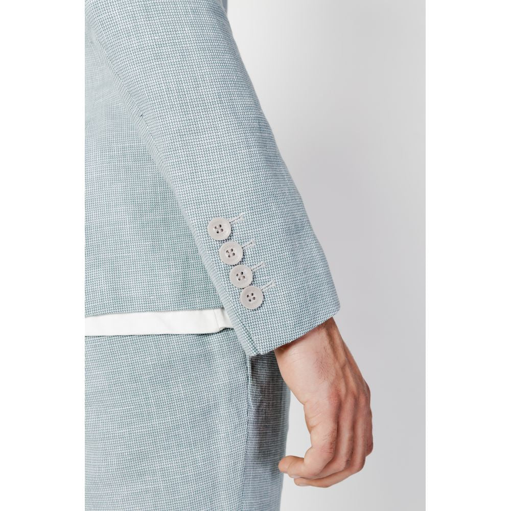 Antony Morato Green Linen Suit Antony Morato Light Gray