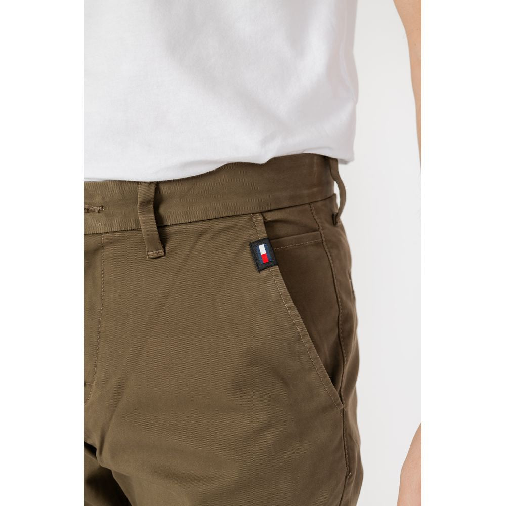Tommy Hilfiger Jeans Green Organic Cotton Jeans & Pant Tommy Hilfiger Jeans Dark Olive Green