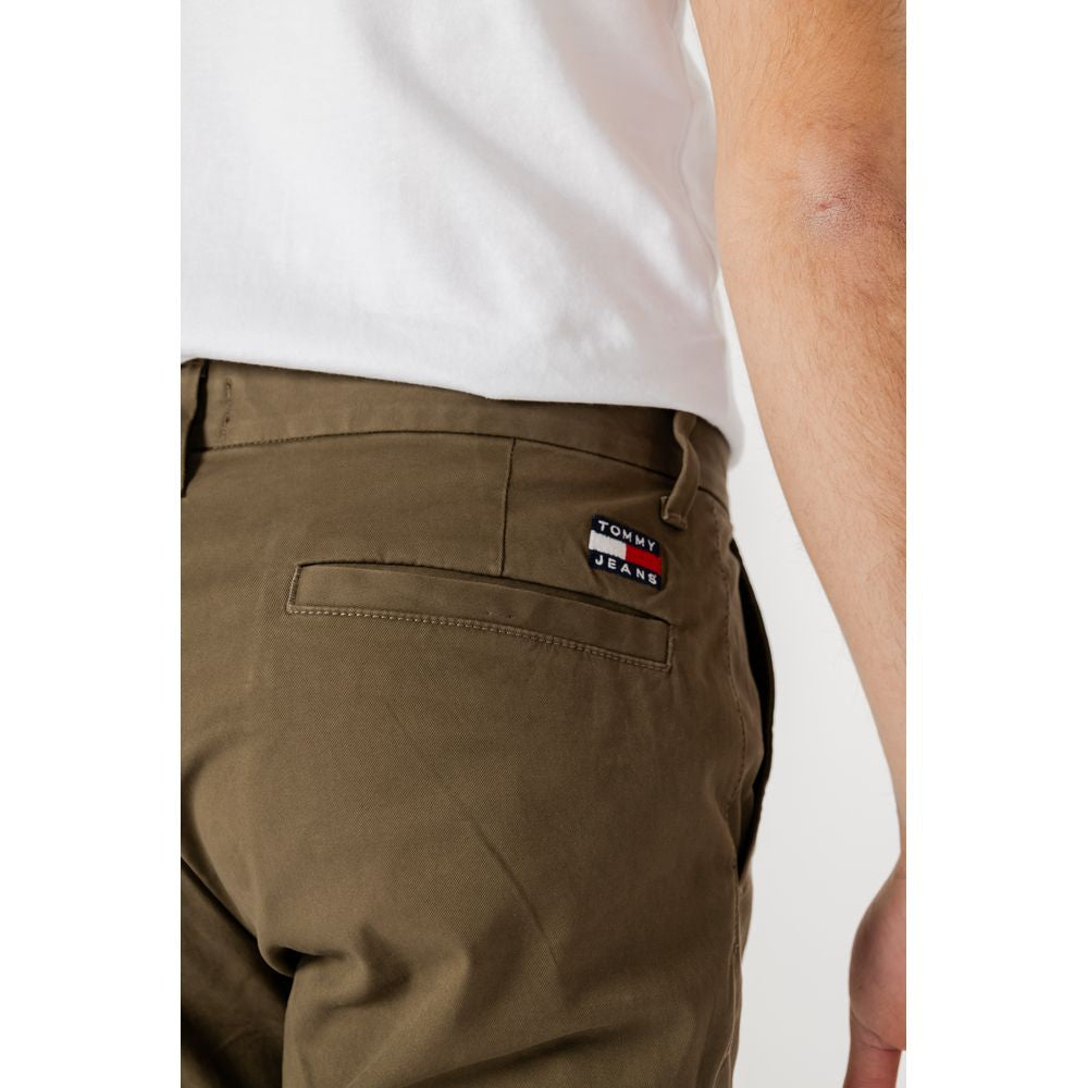 Tommy Hilfiger Jeans Green Organic Cotton Jeans & Pant Tommy Hilfiger Jeans Gray