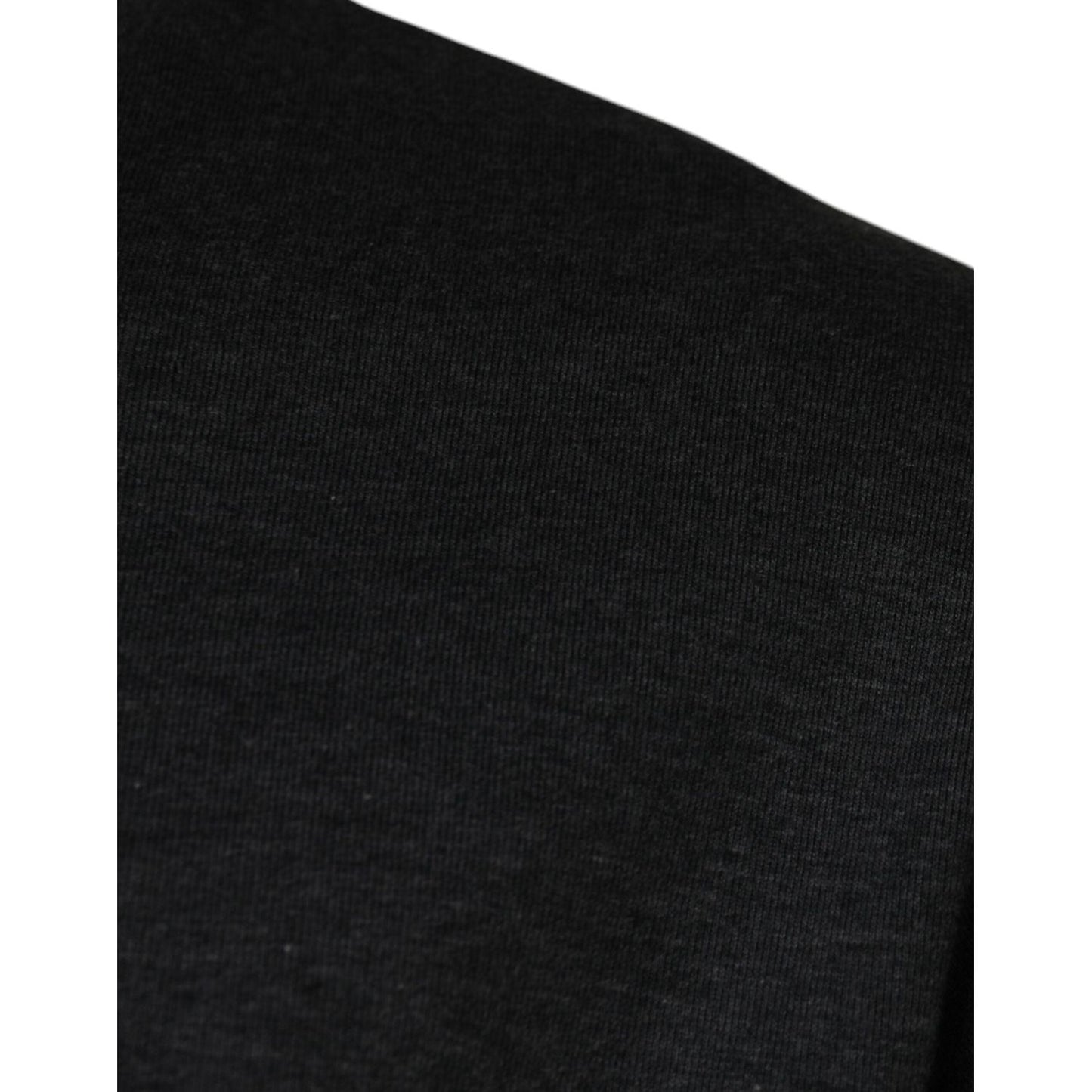 Dolce & Gabbana Dark Gray Camouflage Crew Neck T-shirt Dolce & Gabbana Black