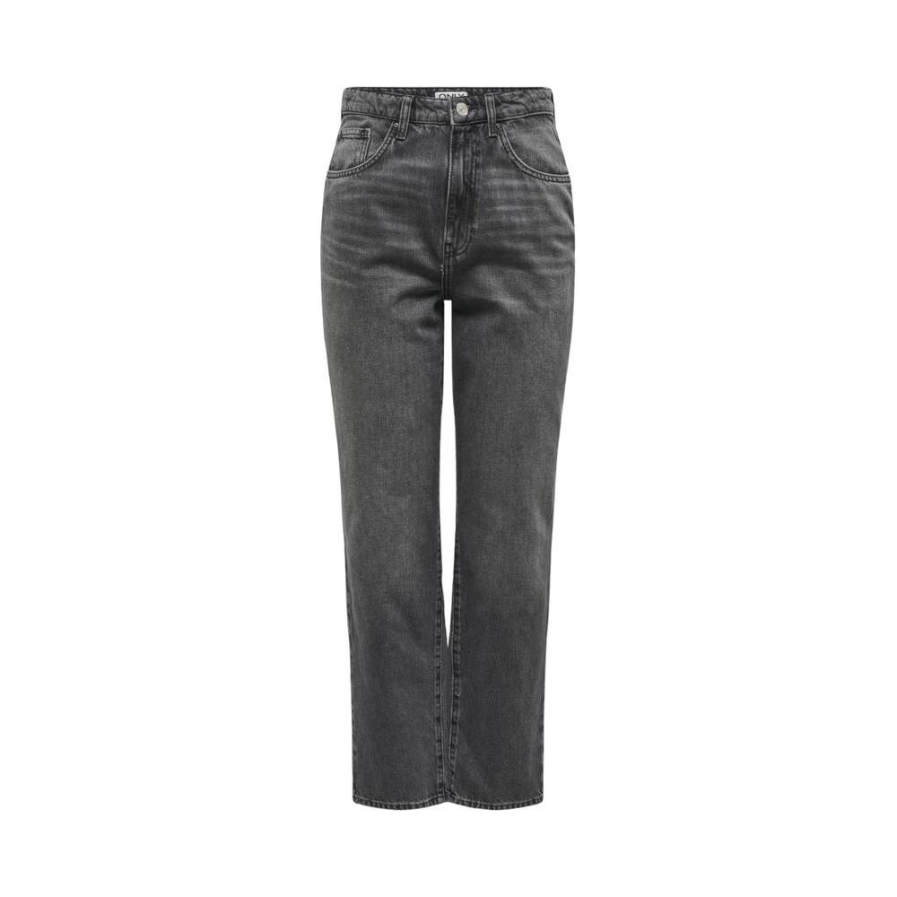 Women's gray cotton jeans, fall/winter collection. 100% cotton material, stylish and comfortable fit for everyday wear.