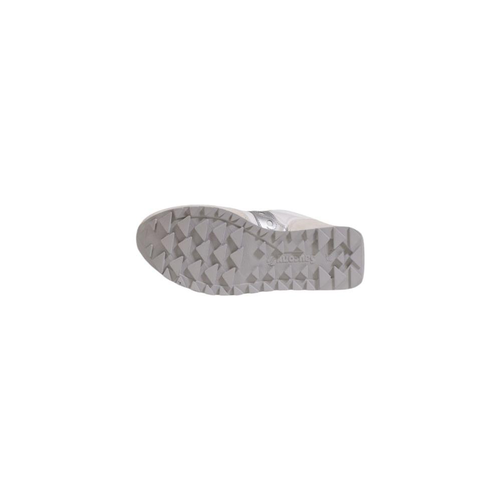 Bottom view of Saucony Bicolor Suede Leather Sneaker showing patterned rubber sole for grip and durability.