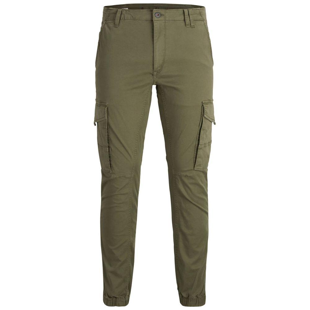 Alt Tag: Jack Jones green cotton slim fit jeans with side pockets, perfect blend of style and comfort, durable everyday wear.