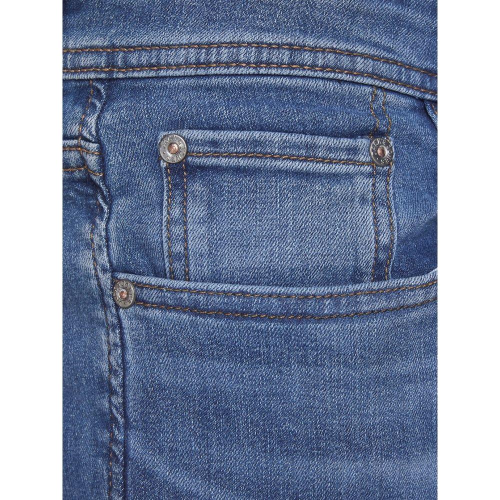 Jack Jones Blue Cotton Jeans & Pant Jack Jones Dark Slate Blue