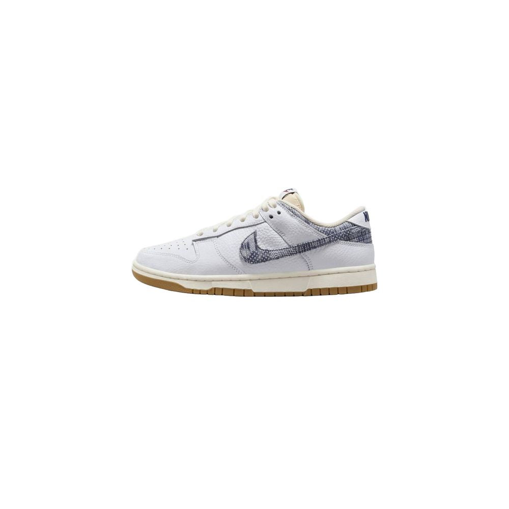 Nike women's blue leather sneaker for autumn/winter collection, 60% leather, 40% synthetic, 1 cm heel height.