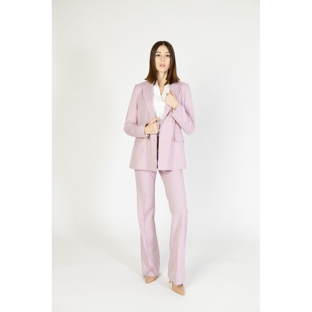 Sandro Ferrone Multicolor Viscose Jeans & Pant Sandro Ferrone Beige