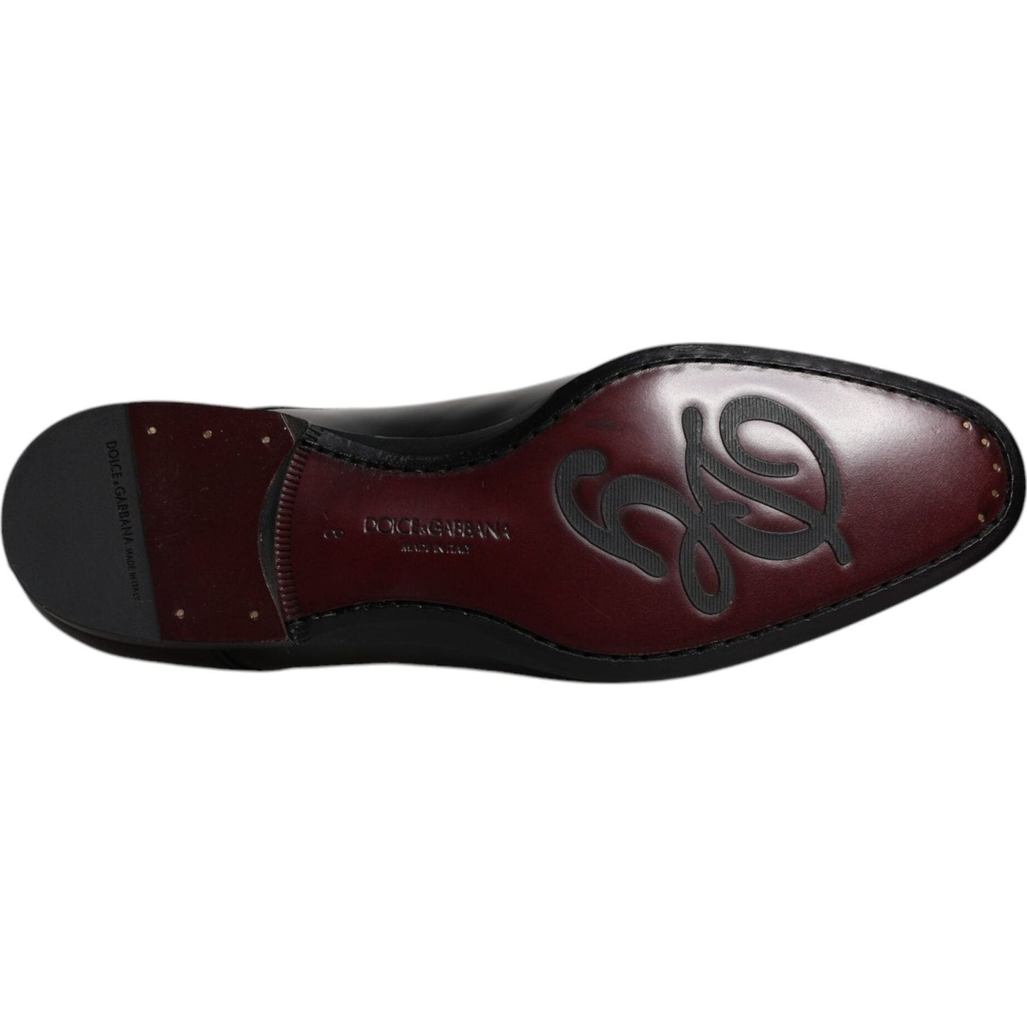 Dolce & Gabbana Black Leather Lace Up Men Derby Formal Shoes Dolce & Gabbana Black