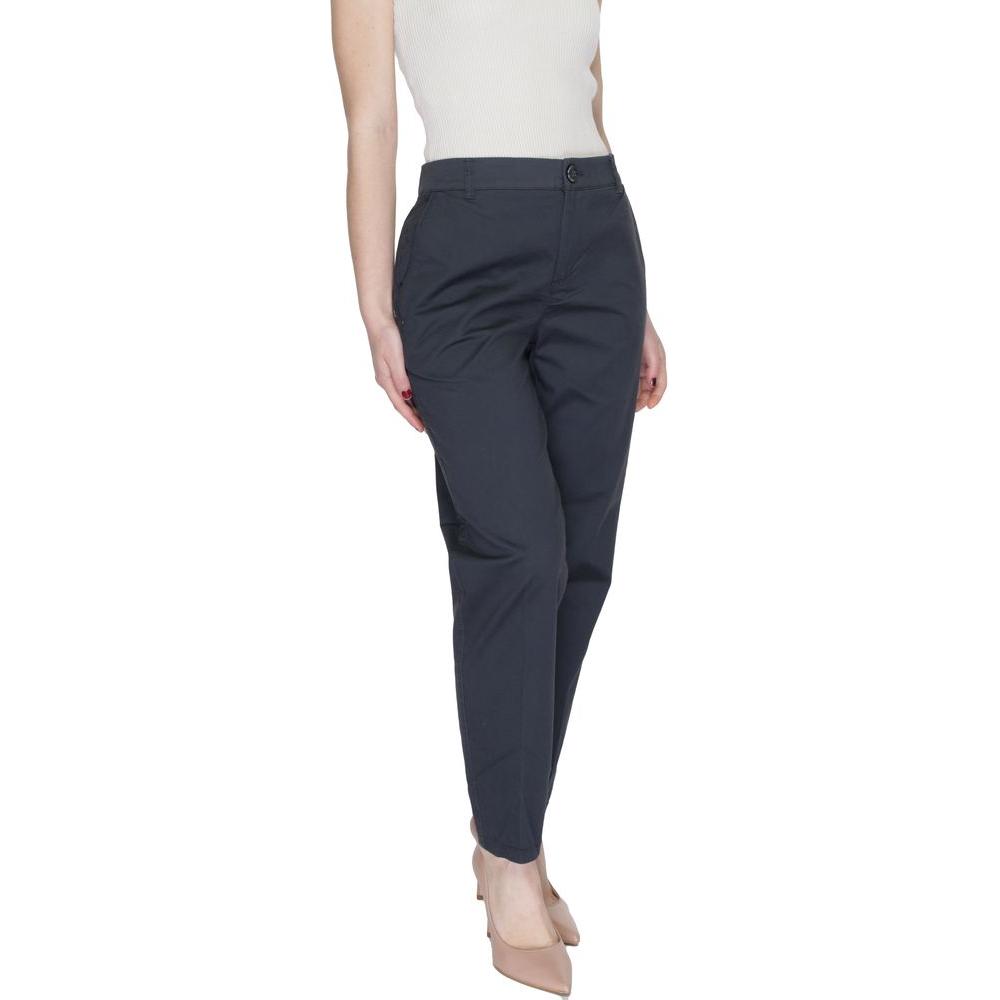 Street One women's gray cigarette pants, spring/summer collection, made of 97% cotton and 3% elastane.
