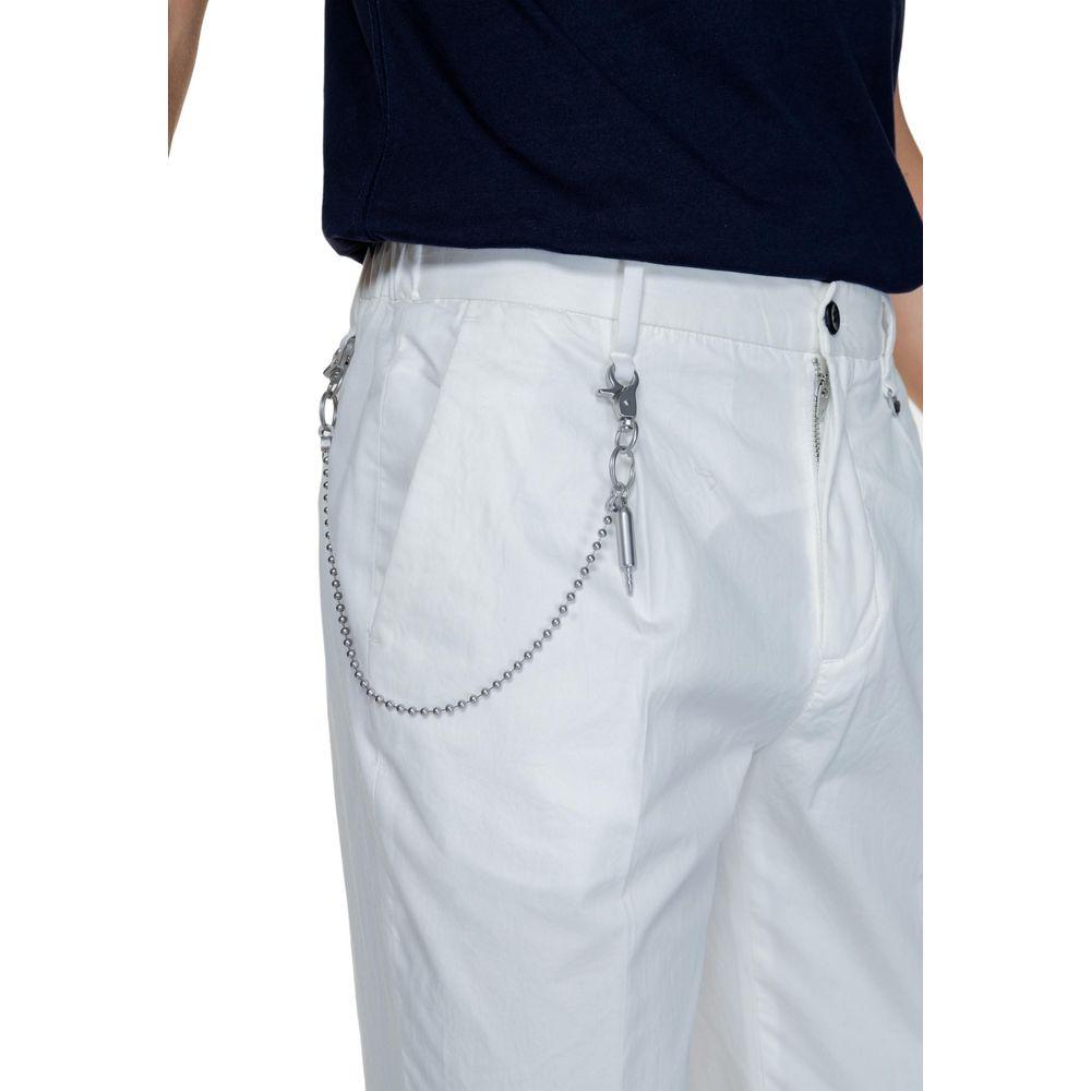 Antony Morato White Cotton Jeans & Pant Antony Morato Light Gray