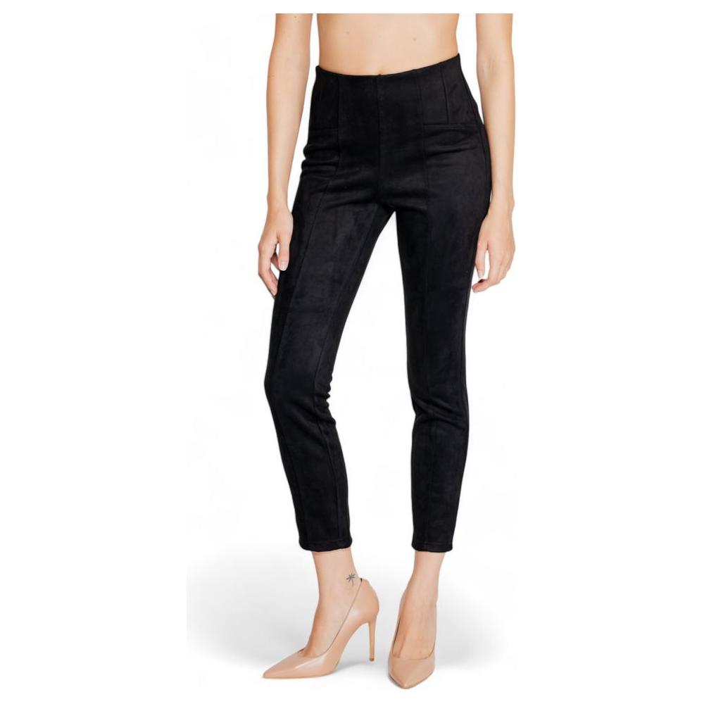 Street One women's black polyester pants, fall/winter collection, 90% polyester, 10% elastane/lycra, stylish and chic fit.