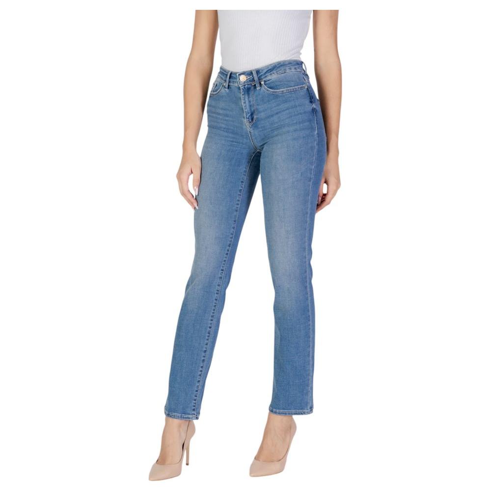 Vero Moda Light Blue Cotton Jeans & Pant Vero Moda Slate Gray