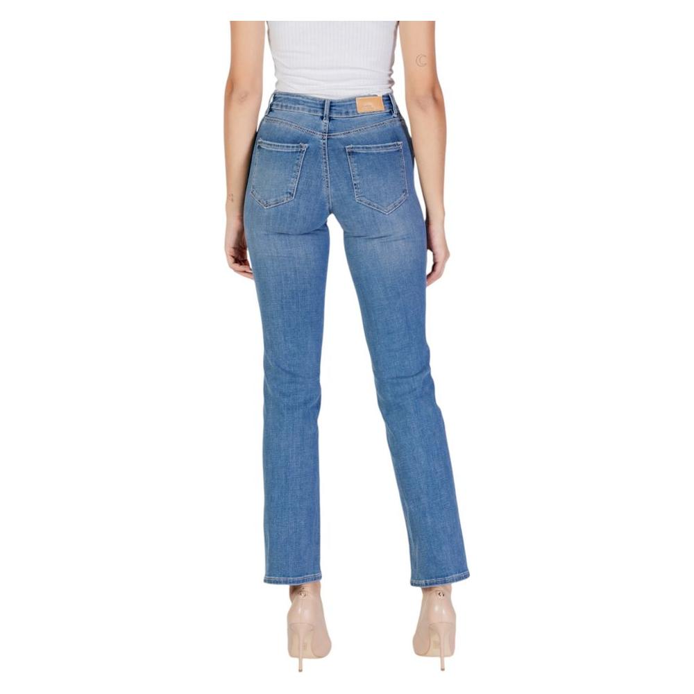 Vero Moda Light Blue Cotton Jeans & Pant Vero Moda Slate Gray