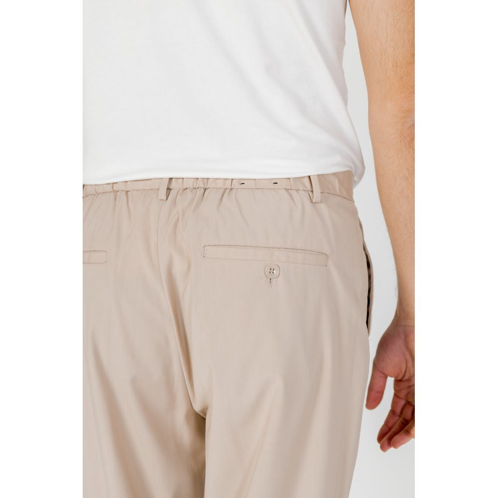 Antony Morato Beige Polyester Jeans & Pant Antony Morato Light Gray