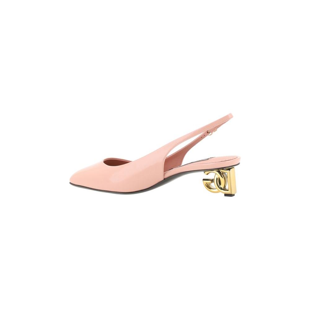 Dolce & Gabbana Slingback Pumps Dolce & Gabbana Peach Puff