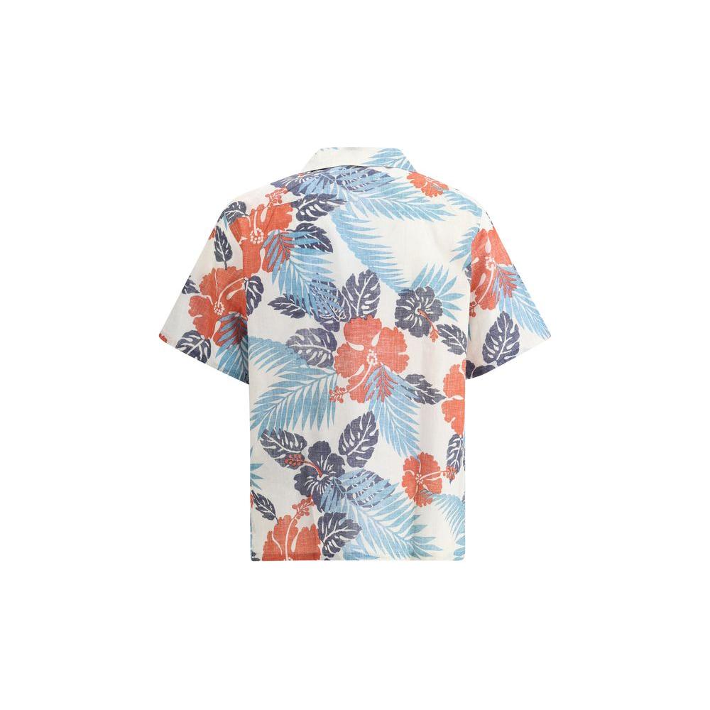 Prada Batista Ibiscus Shirt Prada Light Gray